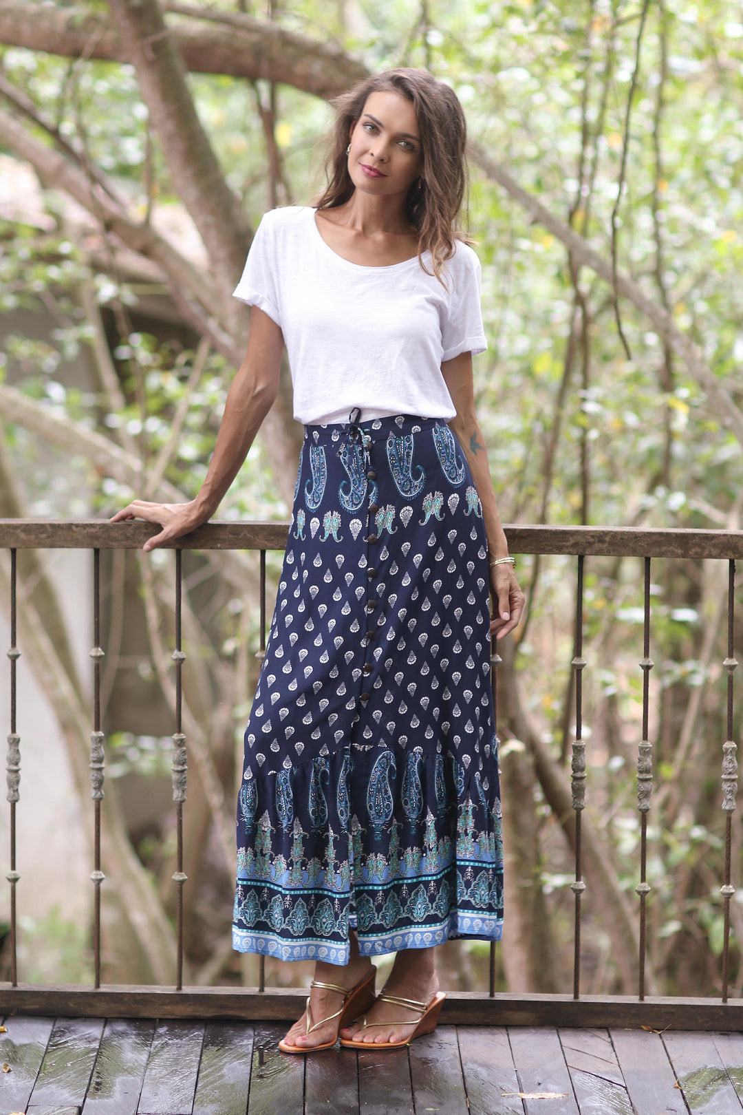 Navy Paisleys