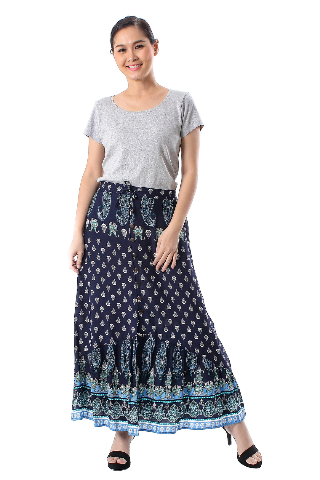 Navy Paisleys