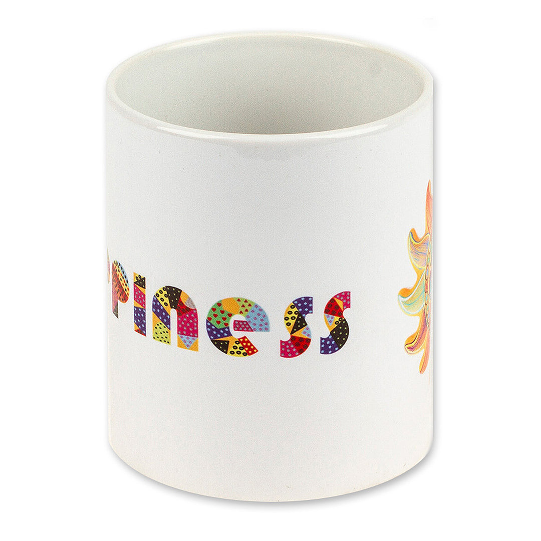 Folk Art Sun Ceramic Mug from Mexico - Happiness