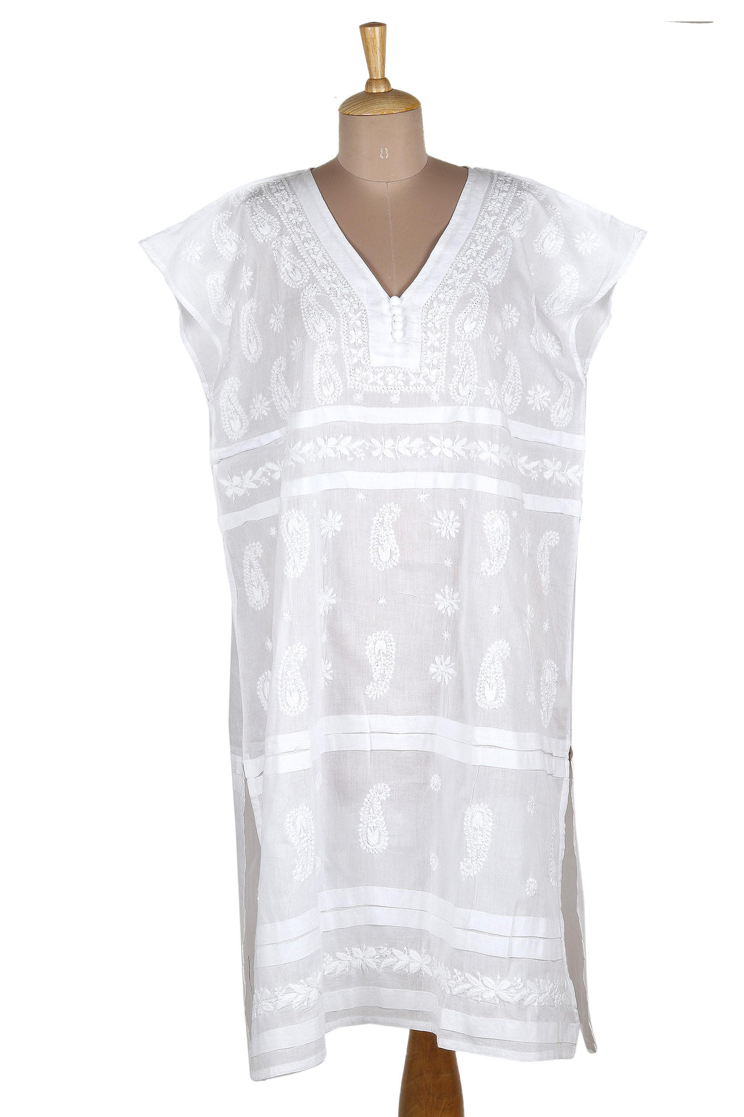 Paisley Garden in White