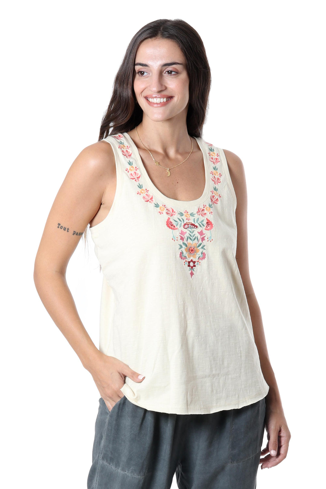 Floral Story in Light Green