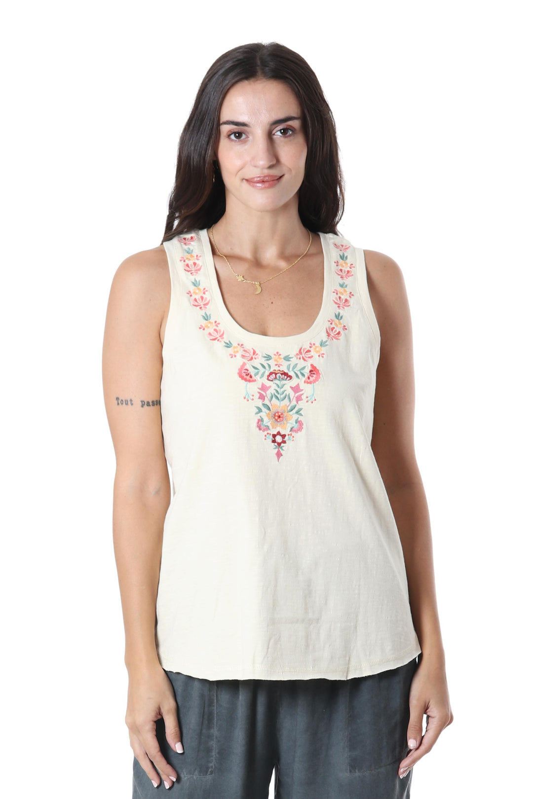 Floral Story in Light Green