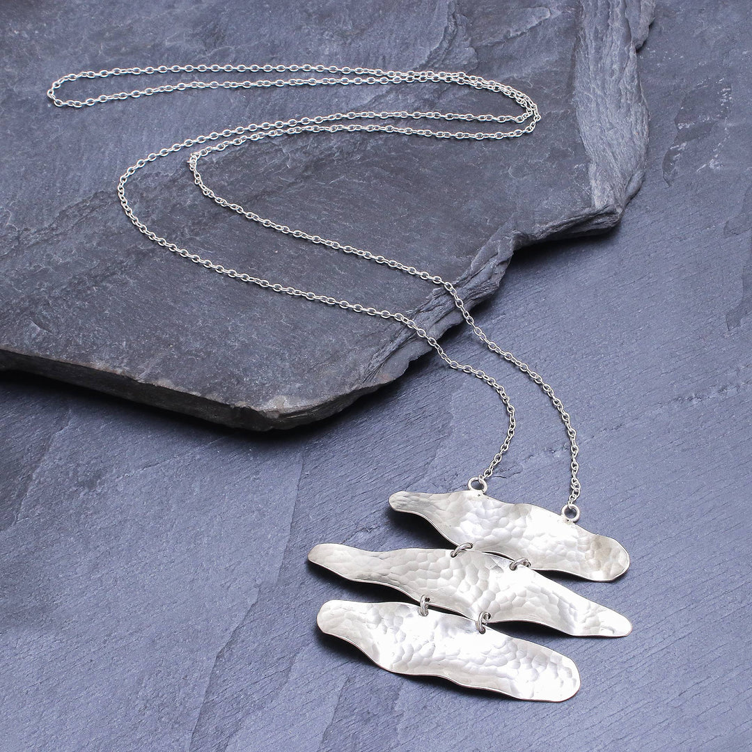 Hand Made Sterling Silver Pendant Necklace - Horizon