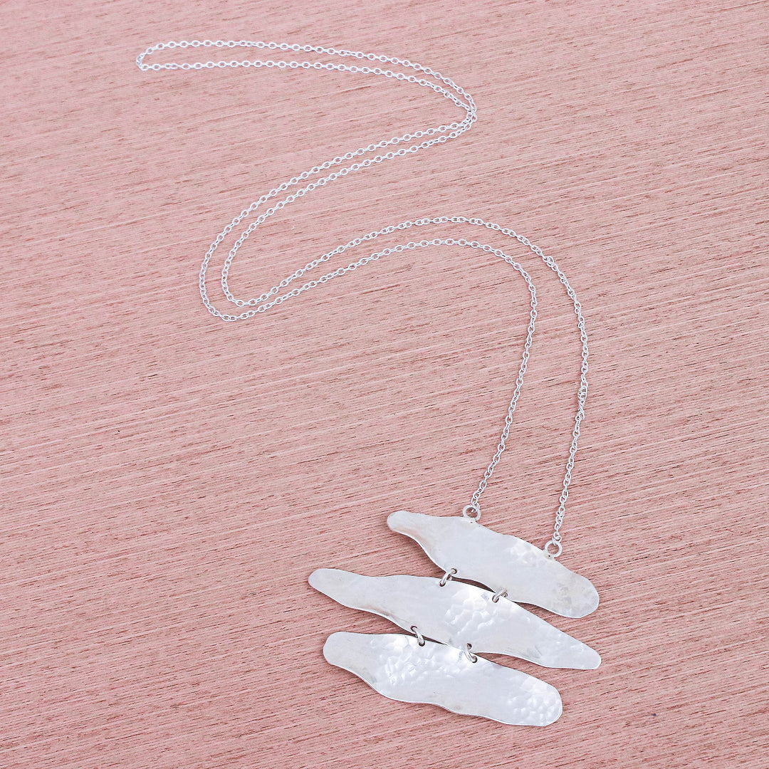 Hand Made Sterling Silver Pendant Necklace - Horizon