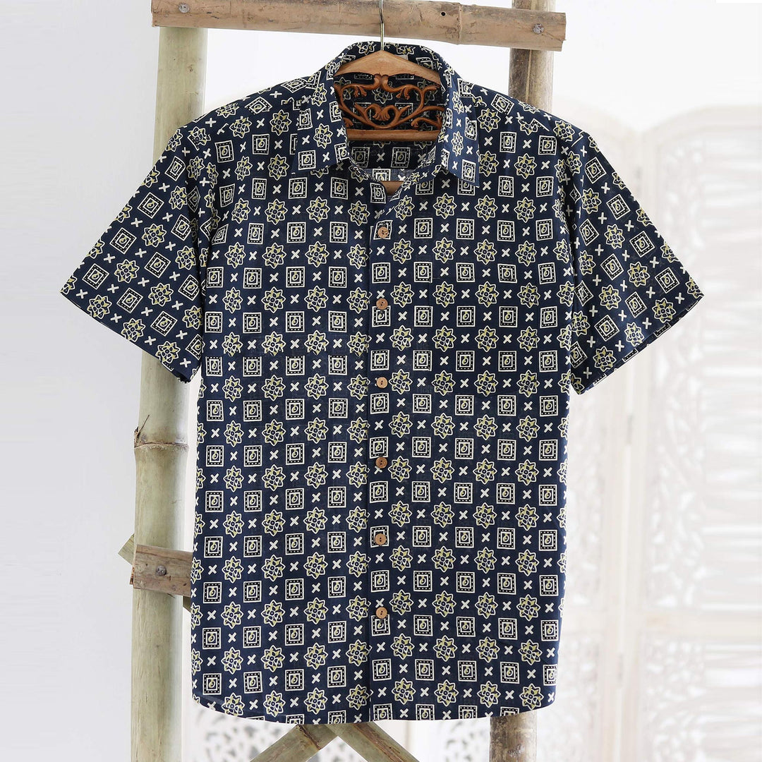 Floral Labyrinth in Midnight