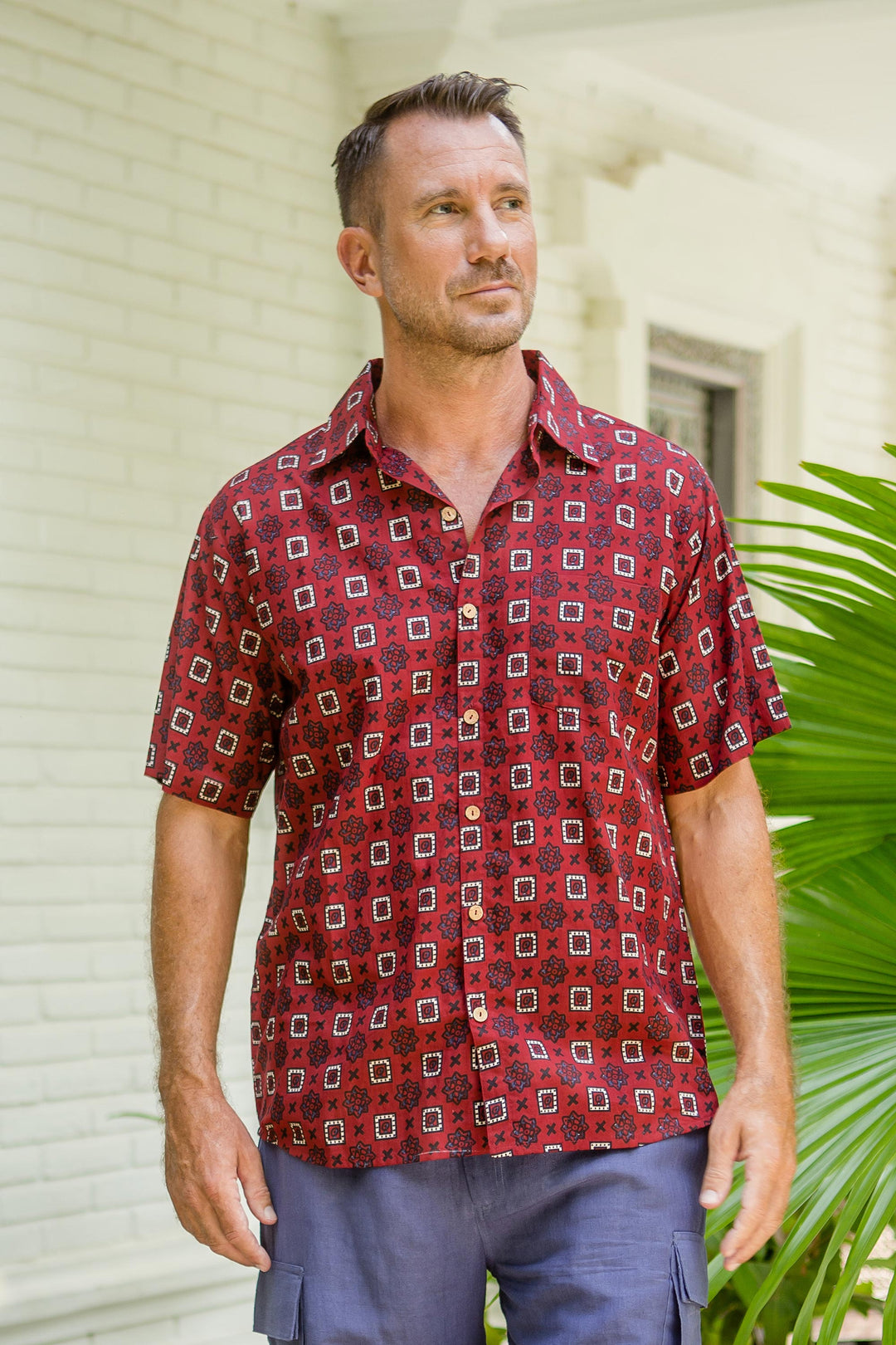 Floral Labyrinth in Red