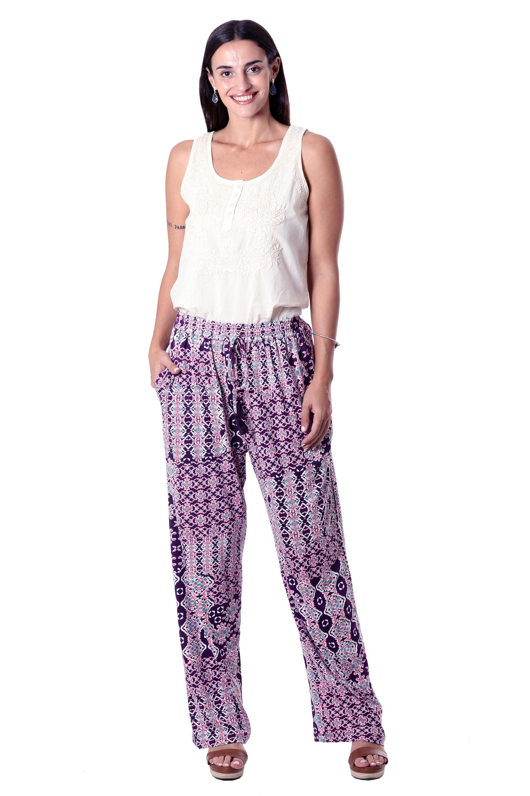 Meena Bazaar in Purple