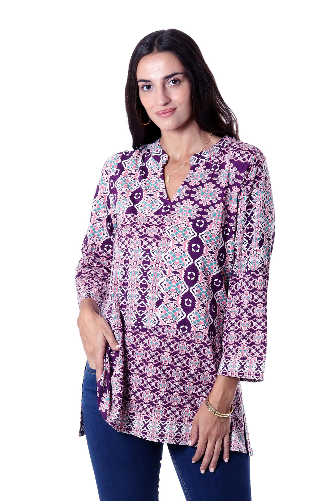 Meena Bazaar in Purple