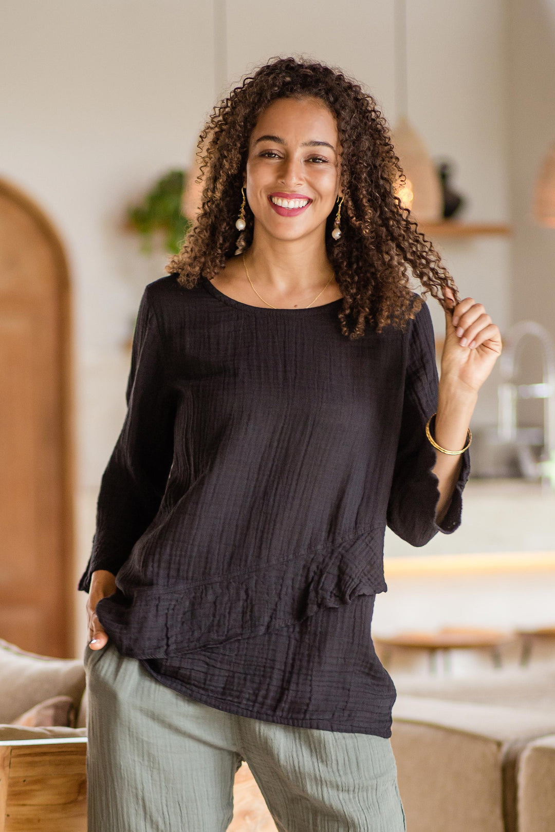 Black Ruffles