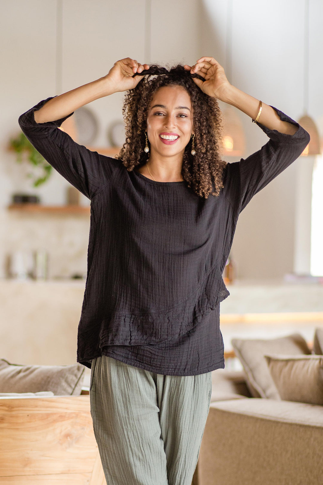 Black Ruffles