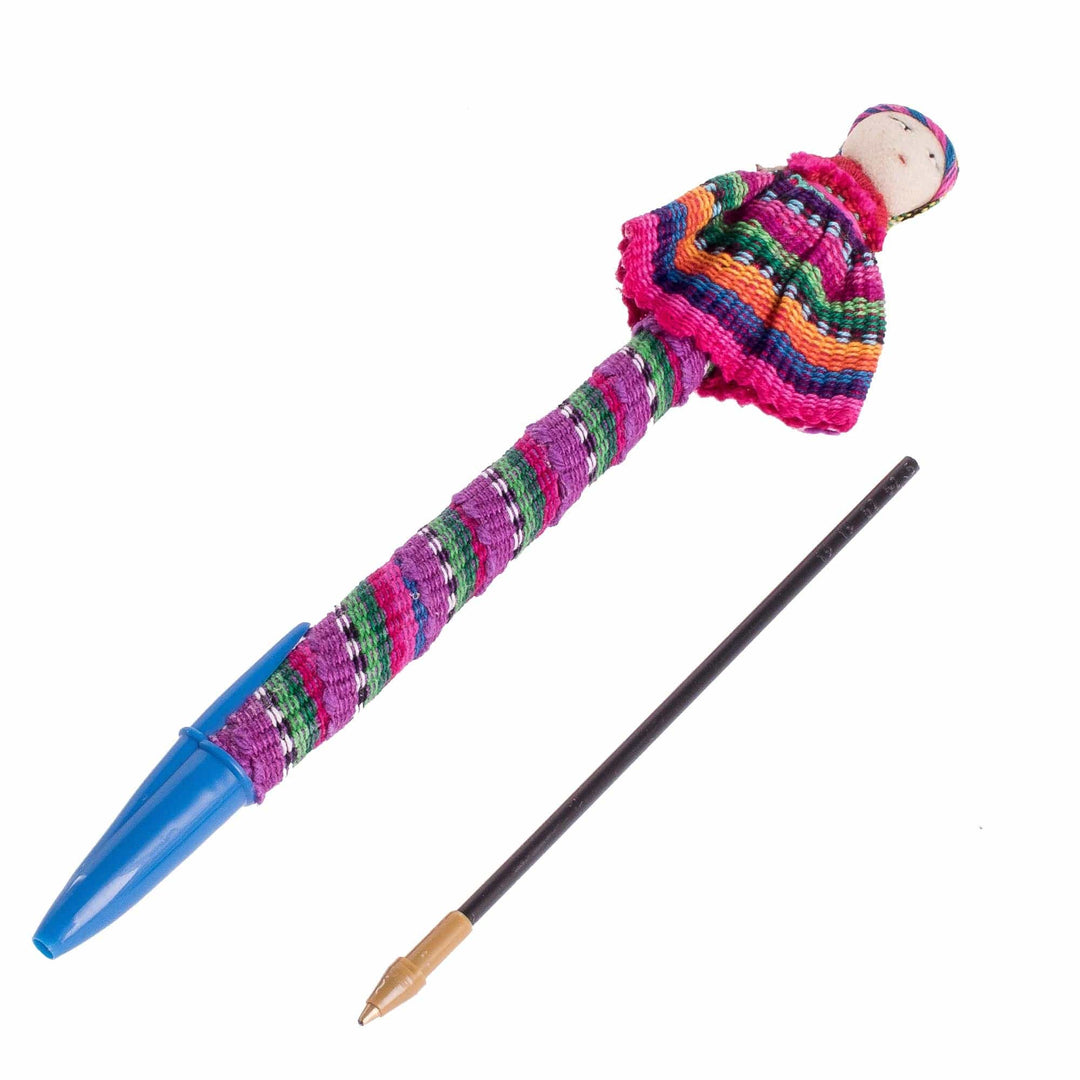 Handmade Worry Doll Pens (Set of 3) - Quitapenas