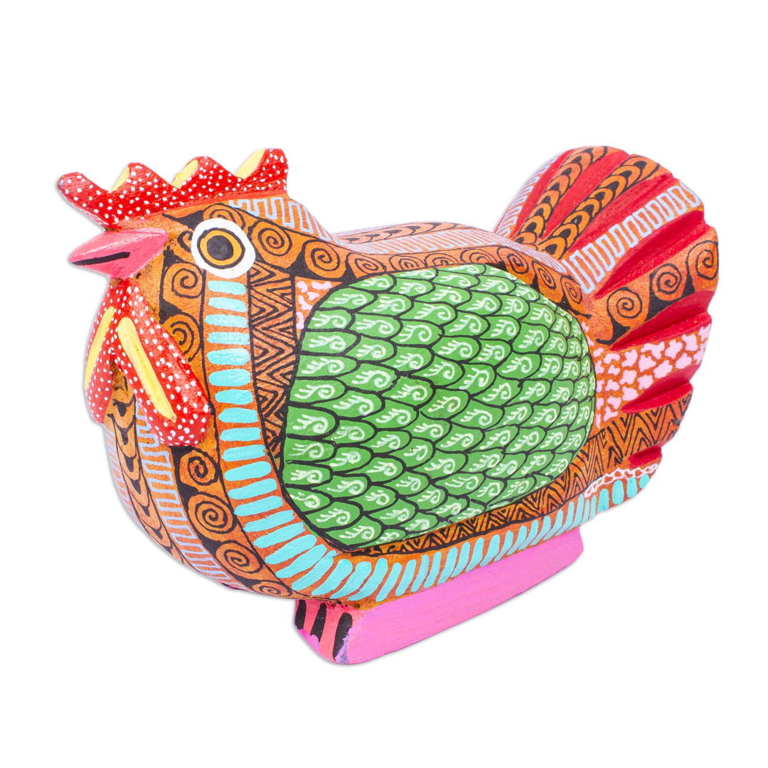Hen Alebrije Figurine - Flirty Hen