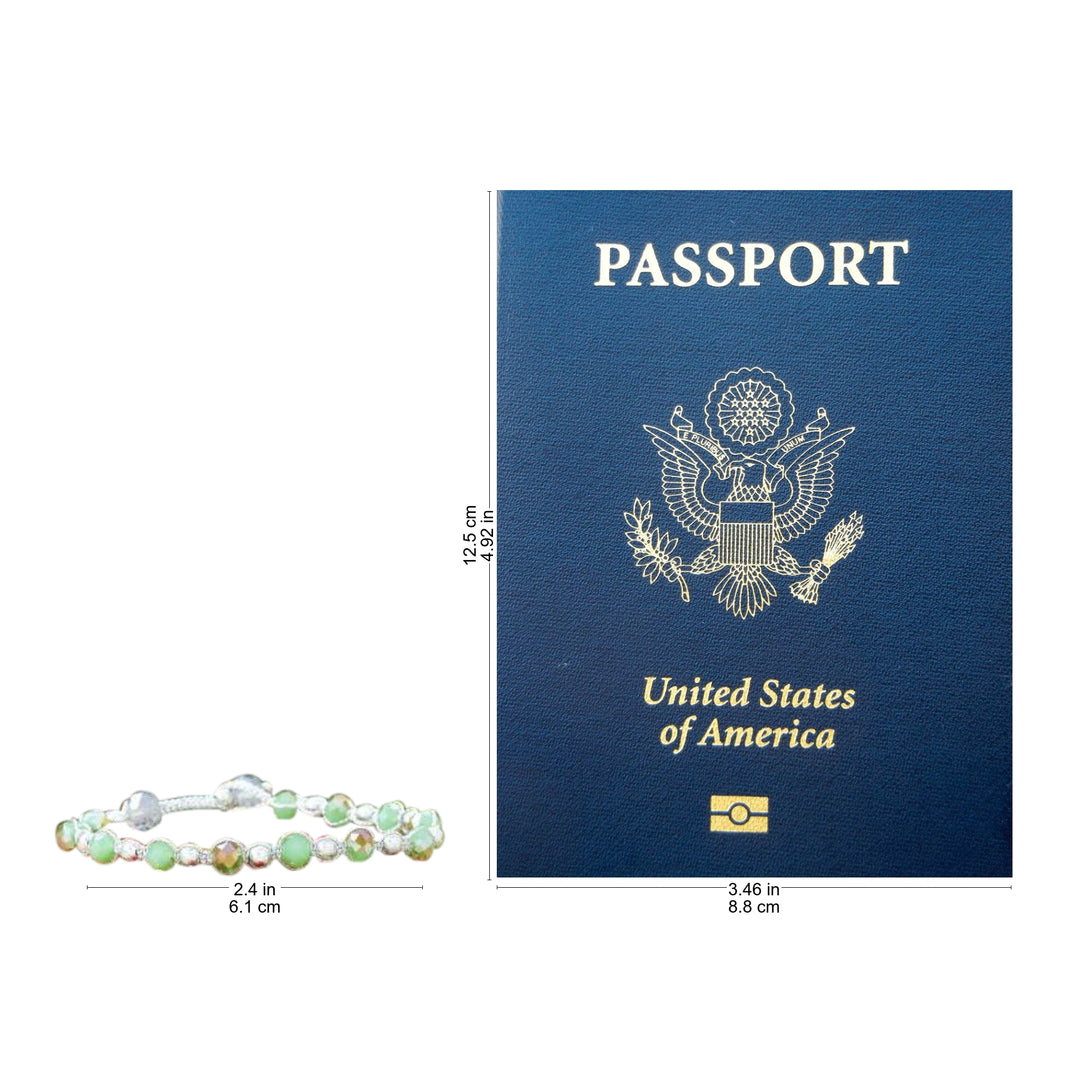 Silver-Plated Brass Beaded Bracelets (Set of 8) - Warm Rain