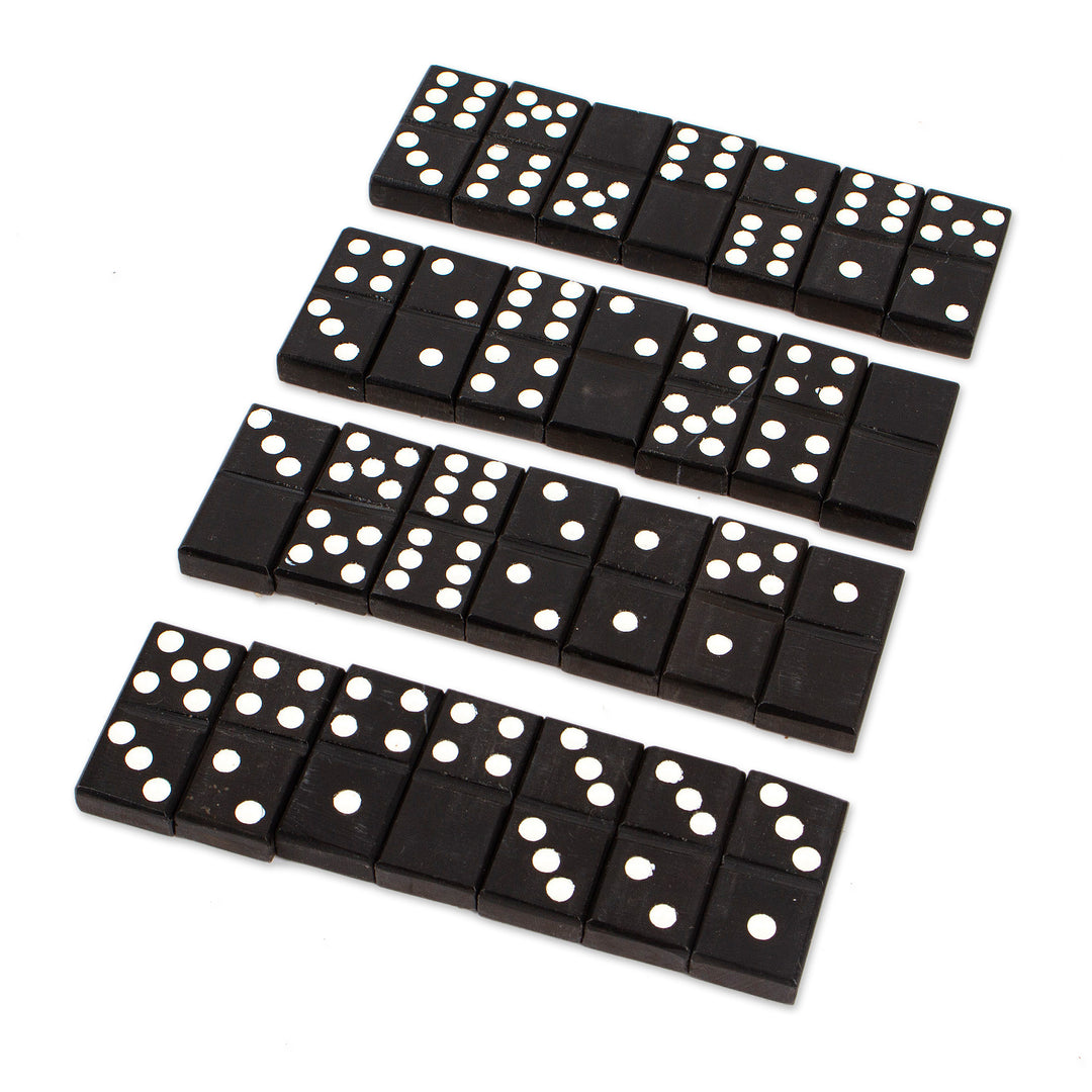 28-Piece Marble Domino Game With Storage Box Mexico - Mexican Family Night