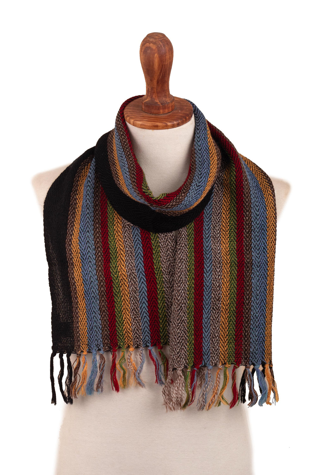Unisex Striped Alpaca Scarf - Tarma Trek
