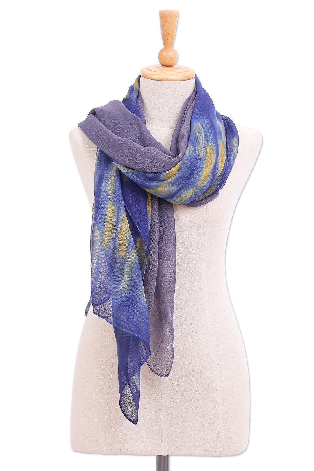 Woven Cotton Batik Scarves from Thailand (Pair) - Batik Vacation