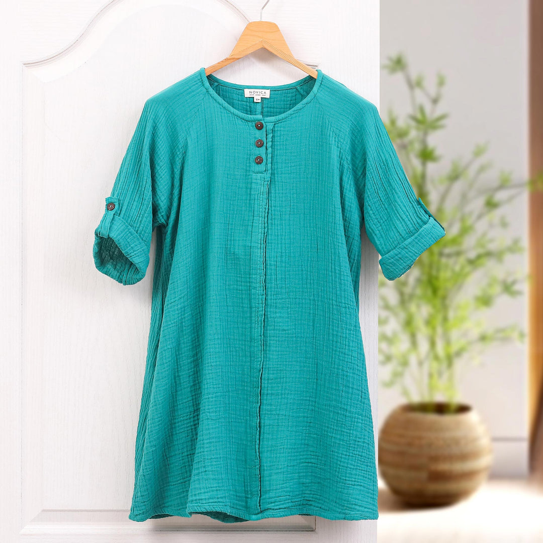 Fresh Breeze in Sea Green