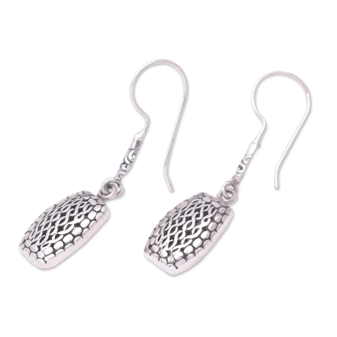 Handcrafted Sterling Silver Dangle Earrings - Happy Accident
