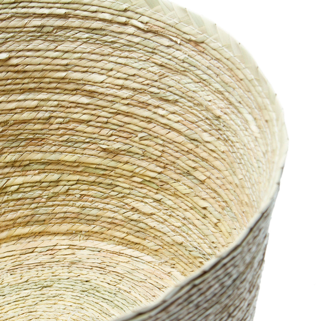 Handwoven Basket from Mexico - Palm Paradise