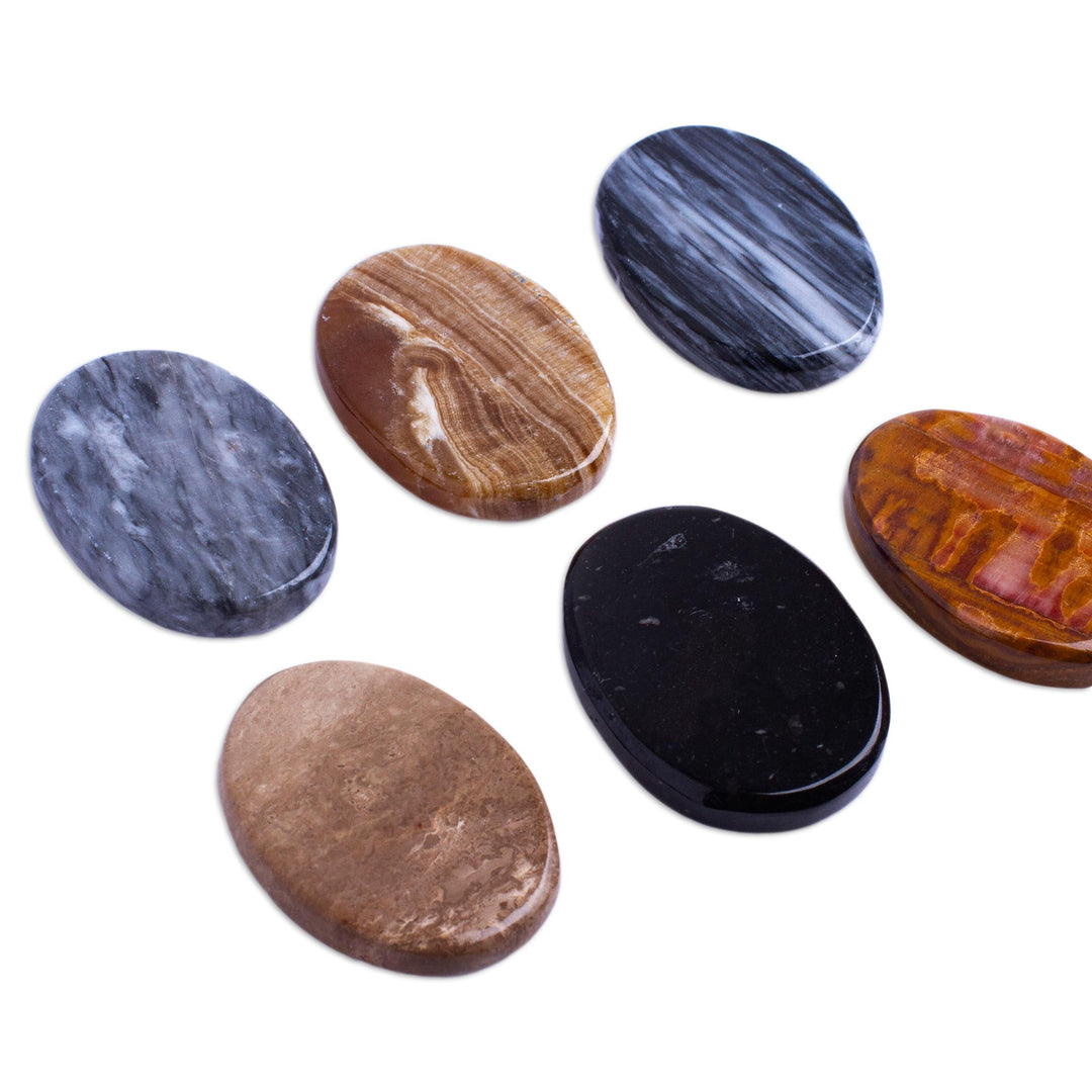 Handcrafted Oval Stones (Pair) - Serenity Amulet