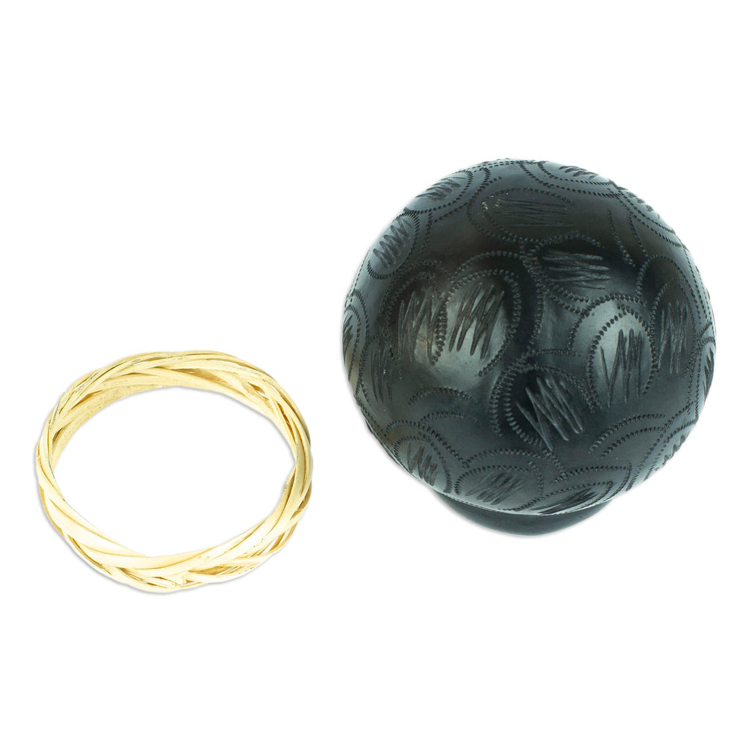 Barro Negro Black Ceramic Decorative Mini Vase - Delightful Black