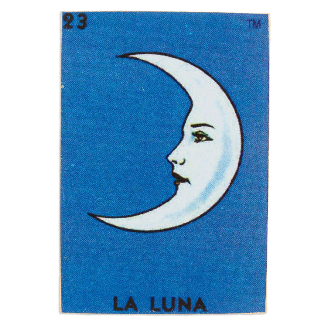 Mexican Wood Magnet with Moon Decoupage - Precious Moon