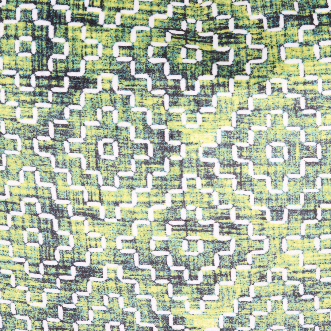 Set of 3 Printed Feather and Geometric Cushion Covers - Feather Glory