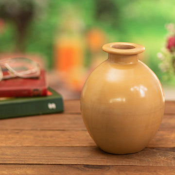 Chulucanas Decorative Vase - Honey Boca Ancha