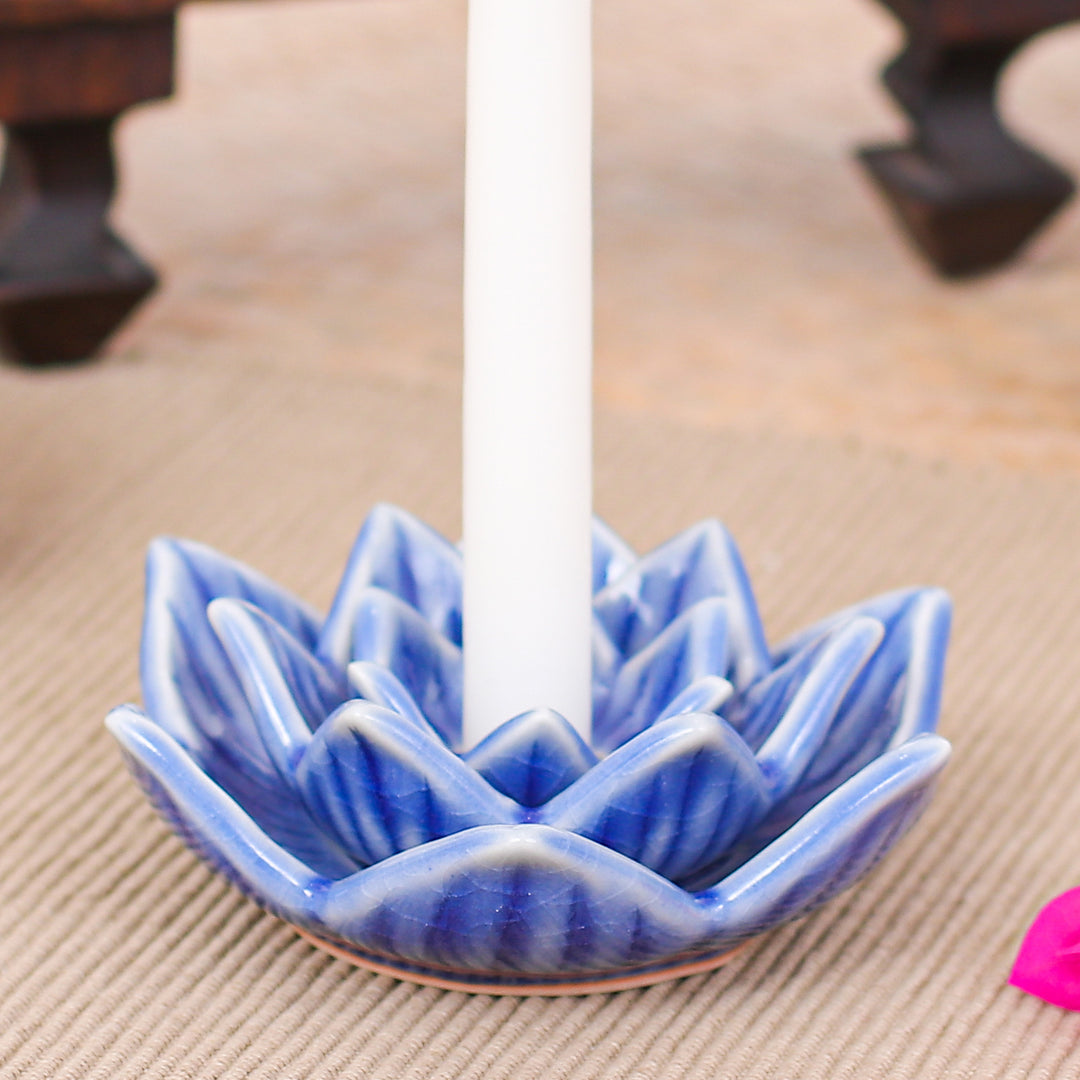 Lotus Flower in Blue