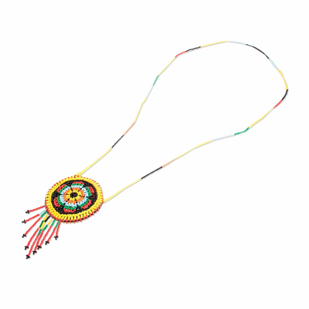 Giant Guatemalan Kite Inspired Beaded Mini Shoulder Bag - Colorful Barrilete