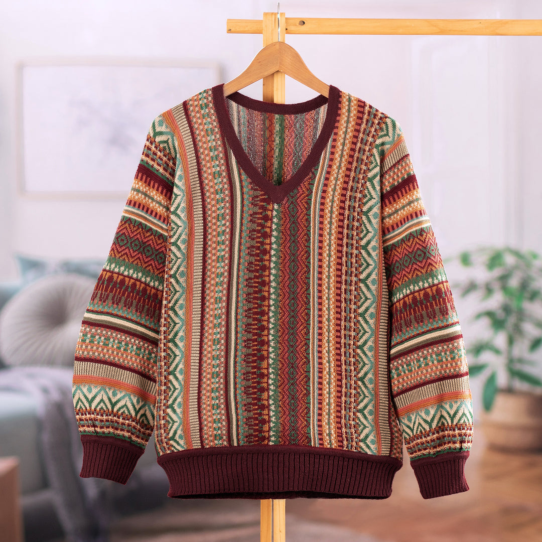 Earthy Threads in Red