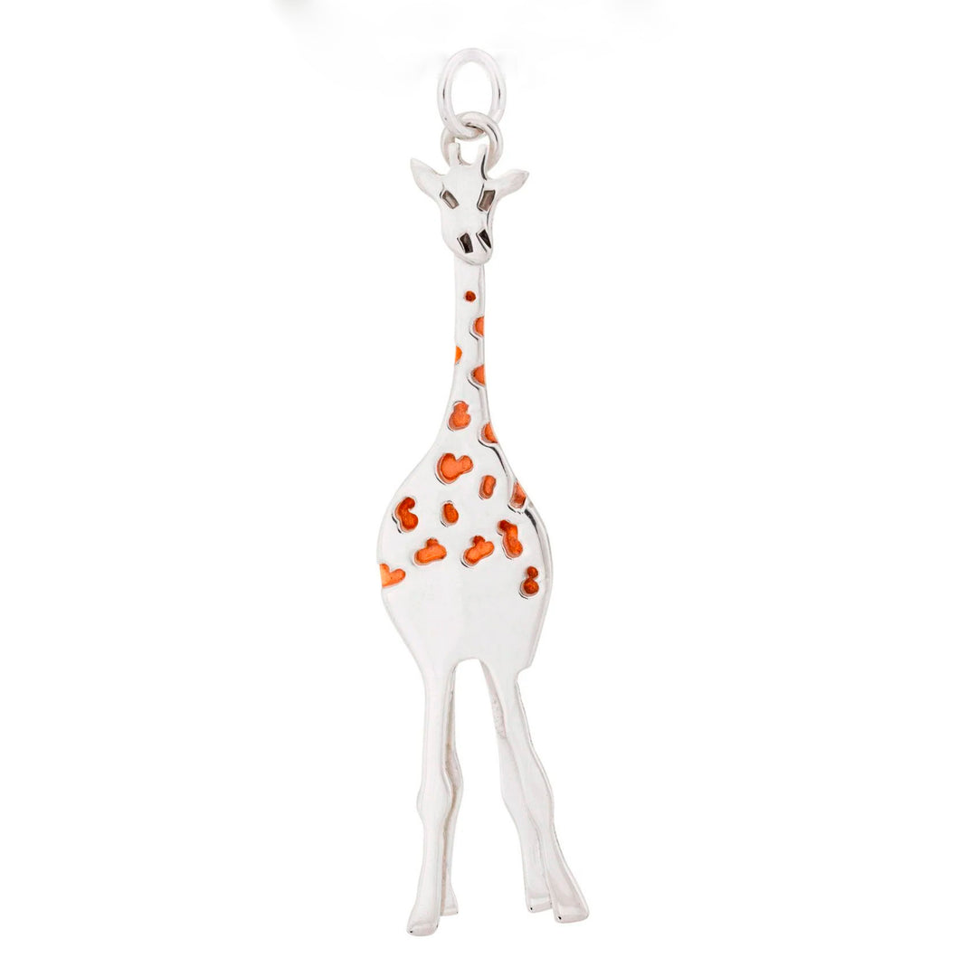 Sterling Silver and Copper Giraffe Pendant - Gentle Giraffe