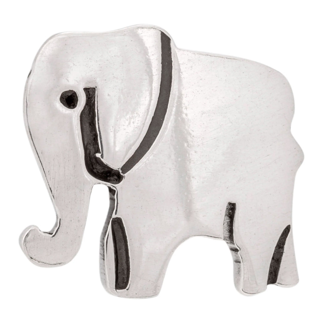 Sterling Silver Elephant Stud Earrings - Proud Elephant