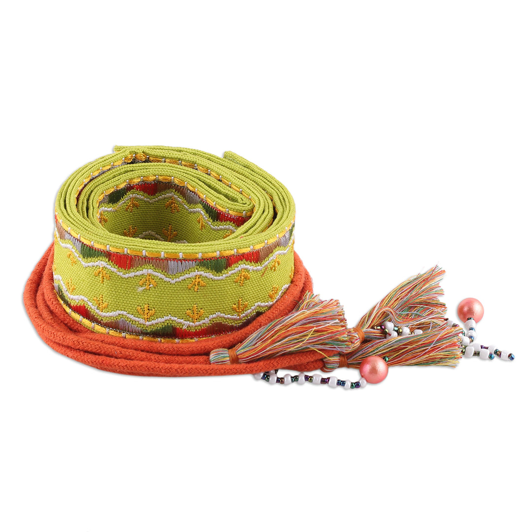 Chartreuse Tassels