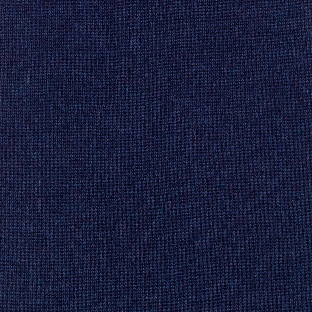 Knit Classic Indigo and Orange 100% Baby Alpaca Scarf - Indigo Andes