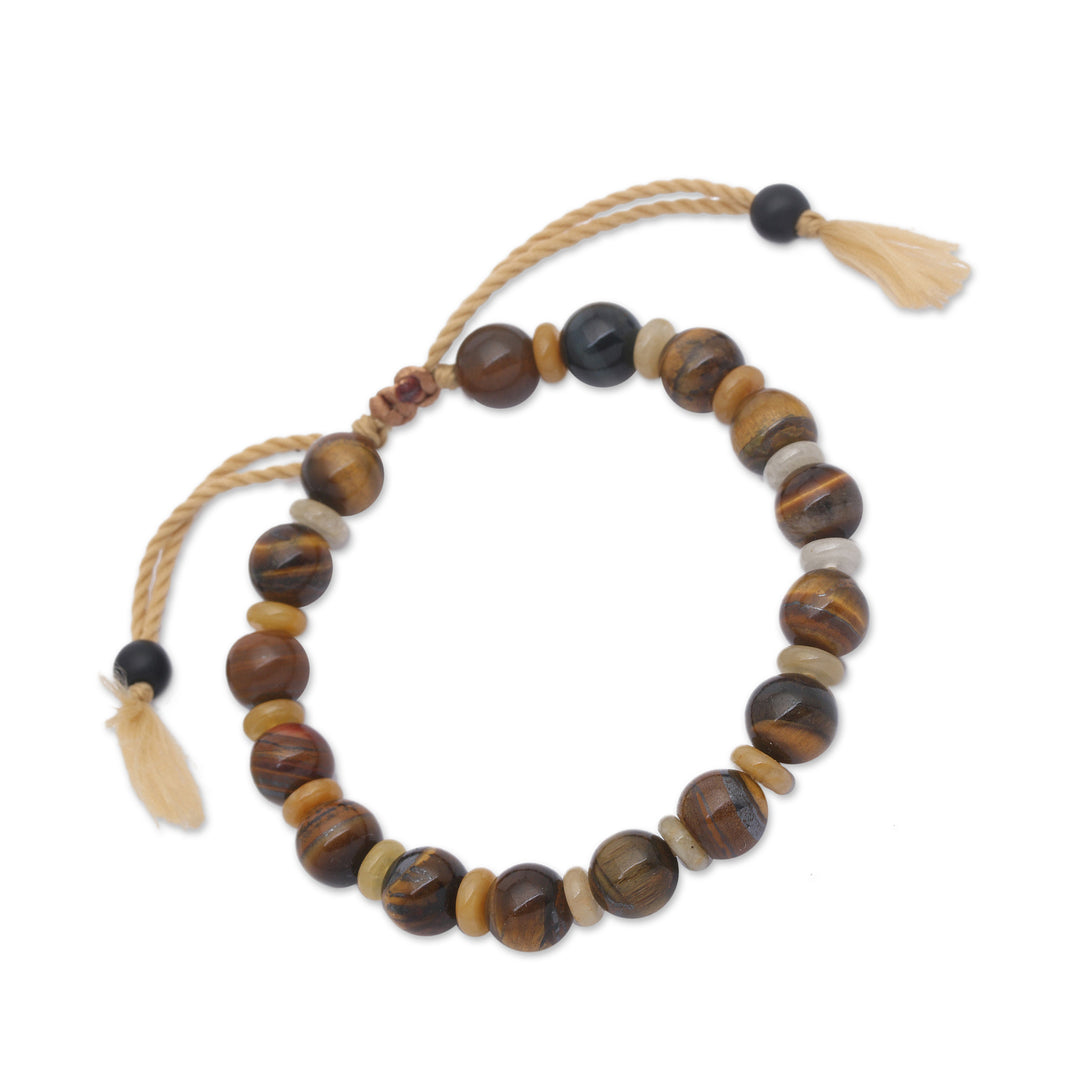 Bohemian Adjustable Multi-Gemstone Beaded Bracelet - Magical Waves