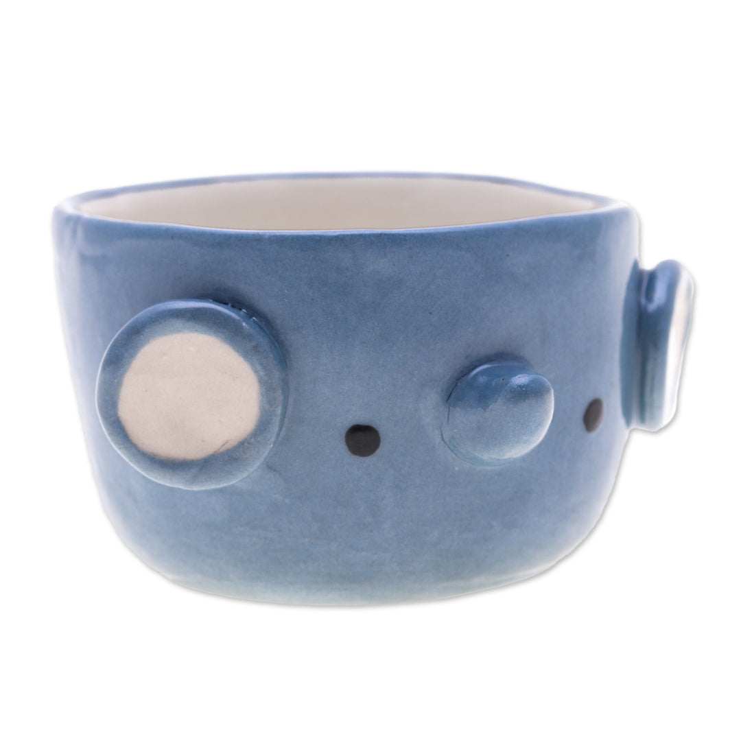 Elephant Ceramic Mini Flower Pot Made in Thailand (Small) - Elephant Spring