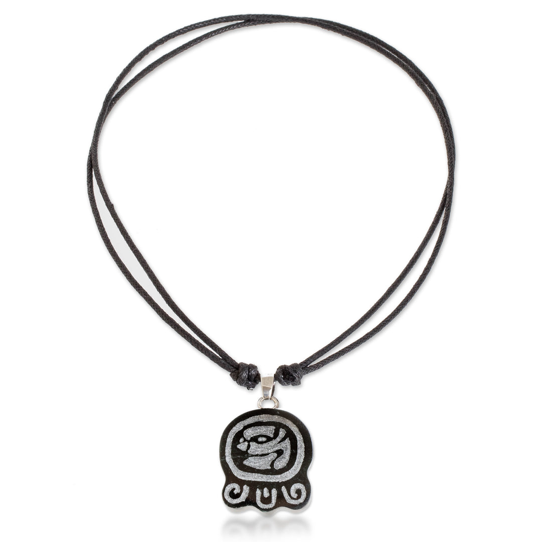 Jade Necklace with Mayan Transcendence Nahual Pendant - Mayan Transcendence