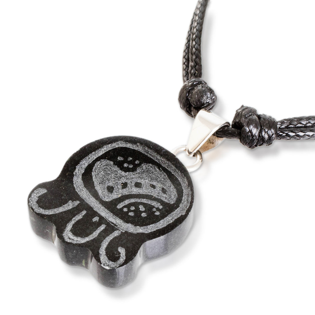 Jade Pendant Necklace with Mayan Unity Nahual Motif - Mayan Unity