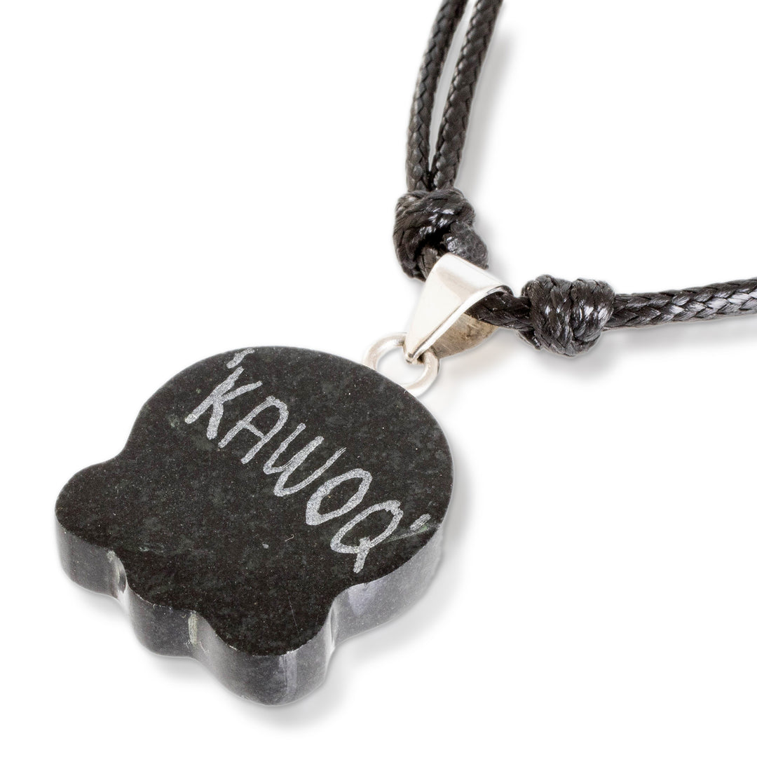 Jade Pendant Necklace with Mayan Unity Nahual Motif - Mayan Unity