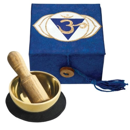 Mini Meditation Bowl Box 2" Third Eye Chakra
