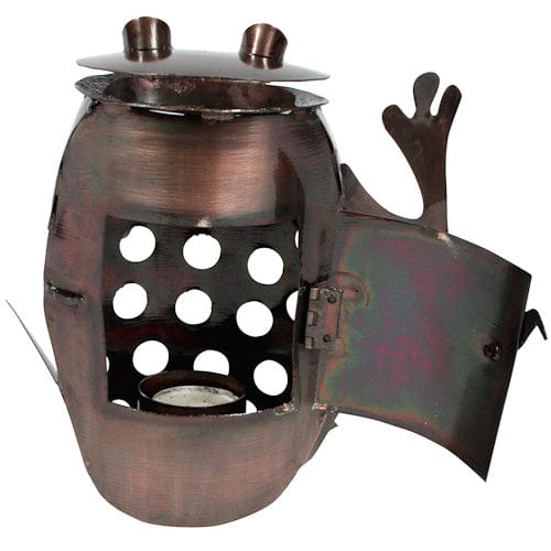 Recycled Metal Frog Luminary