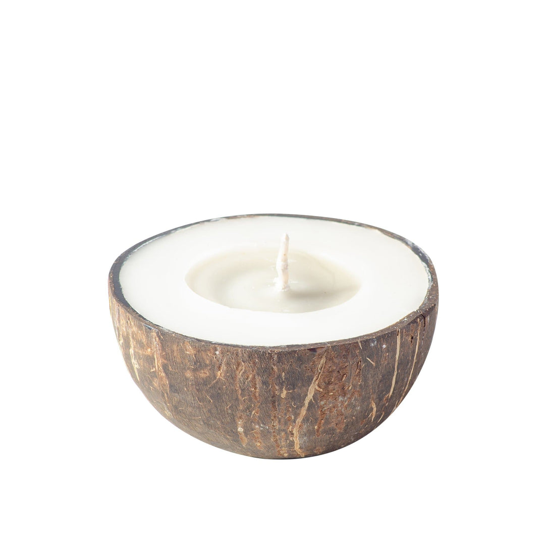 Coconut Shell Candle - Set of 2