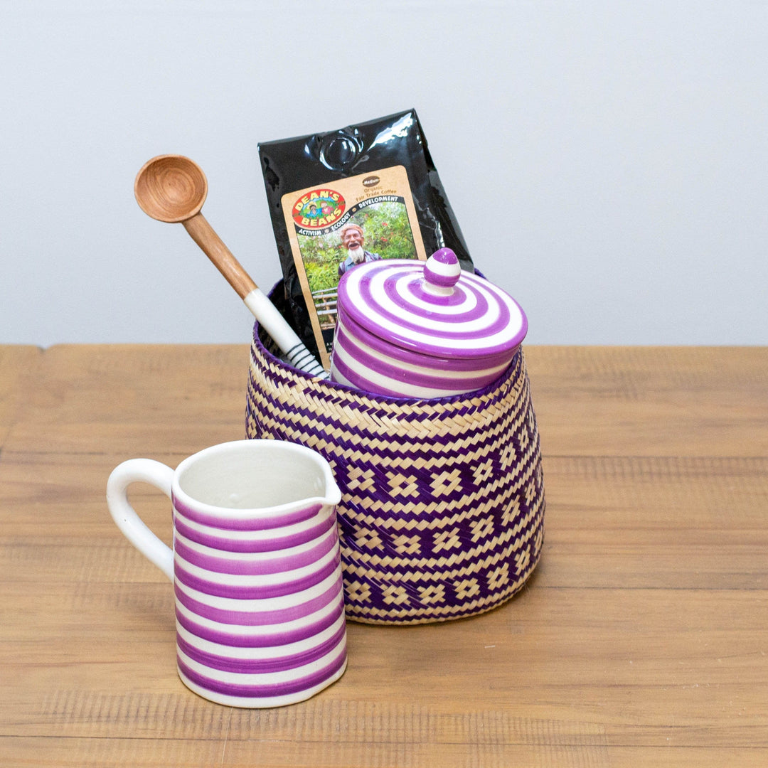 Creamer - Striped Mauve