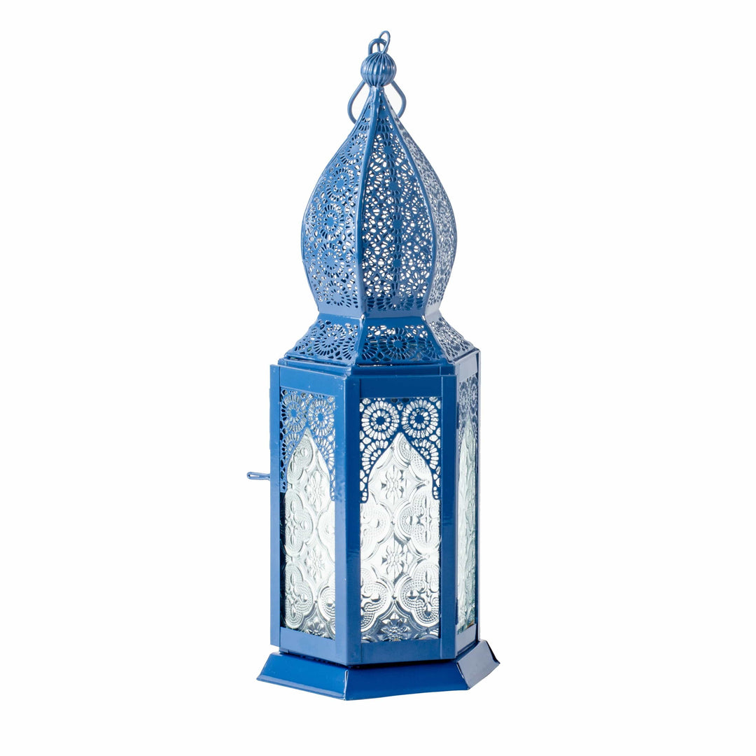 Large Hanging Lantern - Classic Blue