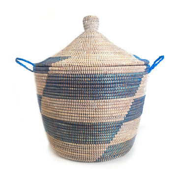 Senegalese Basket - Oversized Blue