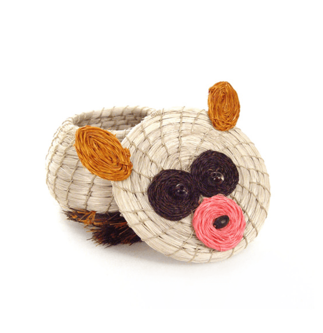 Animal Lidded Basket - Set of 4