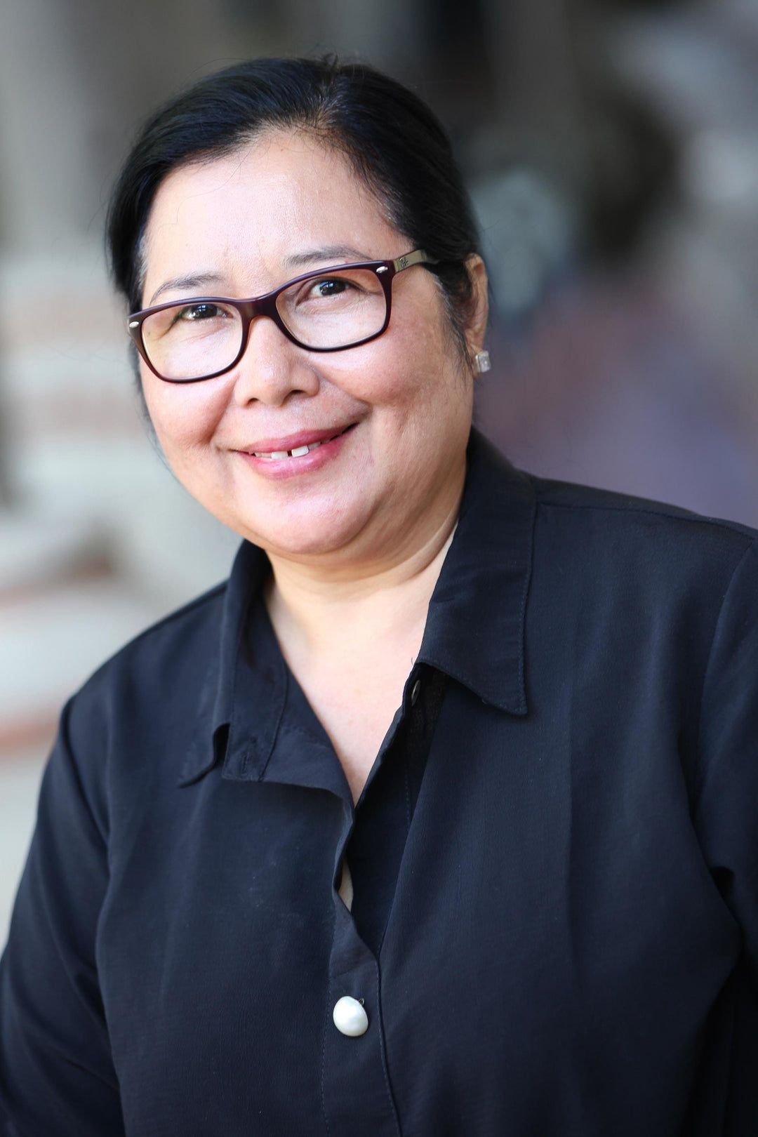 Handcrafted Balinese Ate Grass Lombok Handle Handbag - Midnight Grove