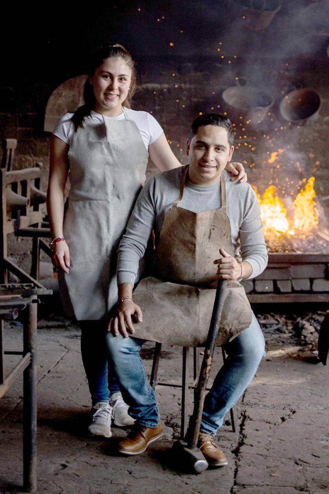 Handcrafted Copper Cable Chain Bracelet - Bright Attachment