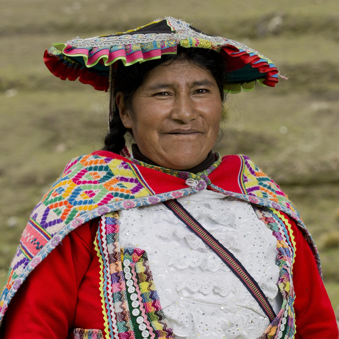 Multicolored Hand Knit Wool Hat - Qanchi Dance